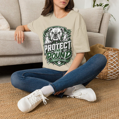 Protect the Pound Bulldog T-Shirt — Fierce Mascot Tee for Fans & Players
