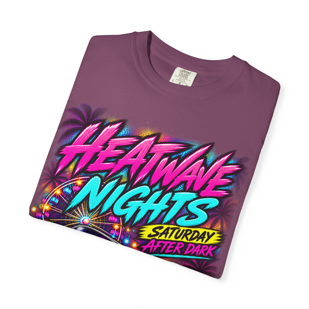 Heatwave Nights T-Shirt — Gonzales, Texas Retro Neon Party Tee