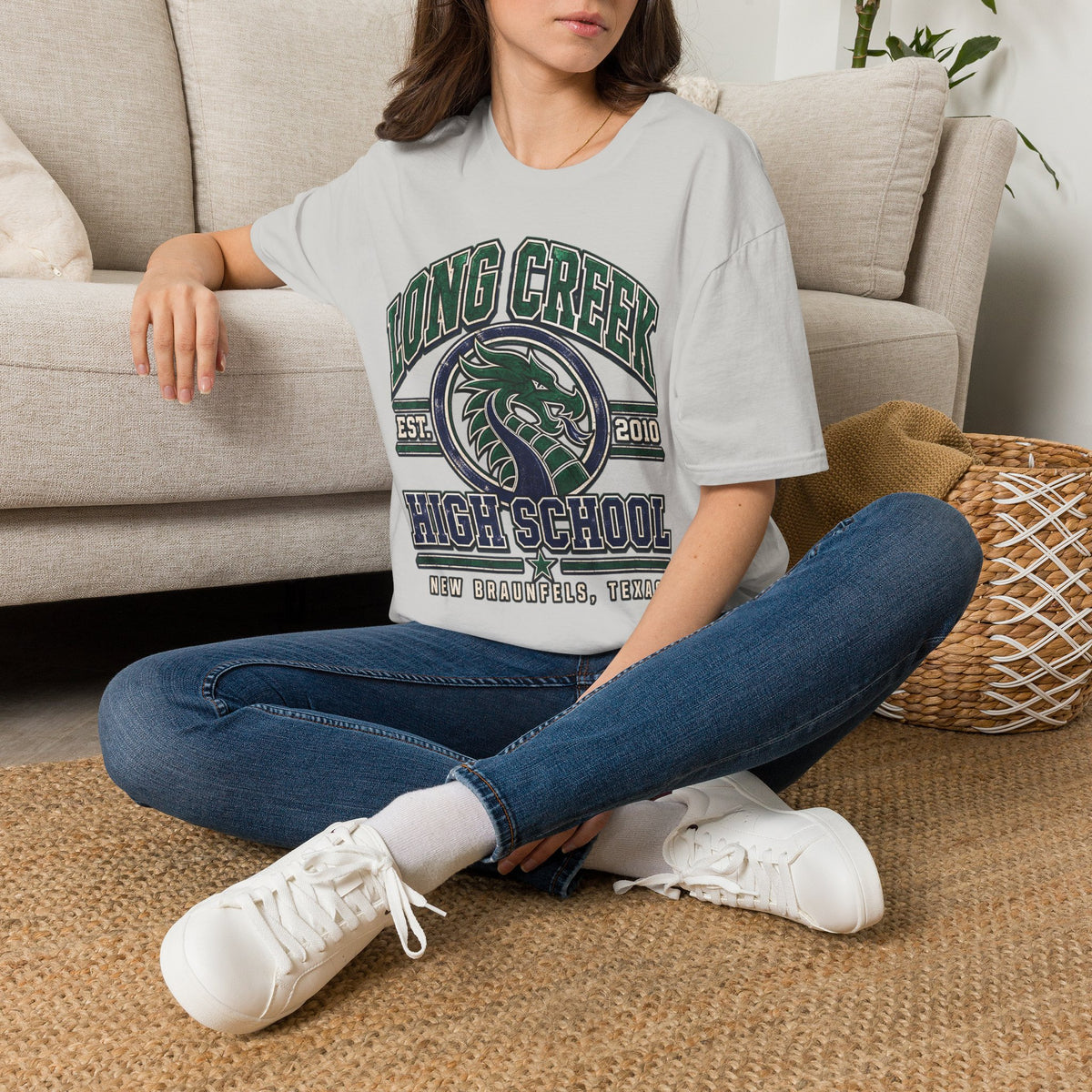 Long Creek High School Mascot T-Shirt — School Spirit Dragon Tee (Established 2010)