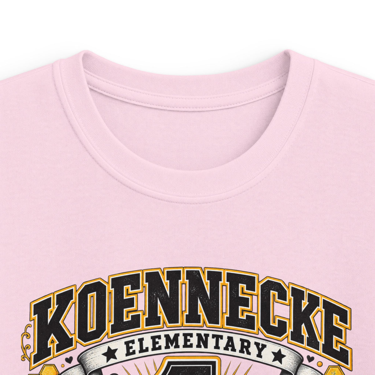 First Grade Kids Tee — 'Koennecke Elementary' Back-to-School Bee Design