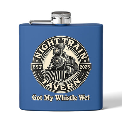 Night Train Stainless Steel Flask, 6oz