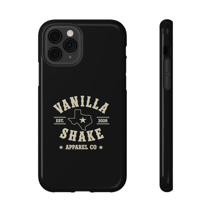 Black w/Ivory Logo lmpact-Resistant Phone Cases
