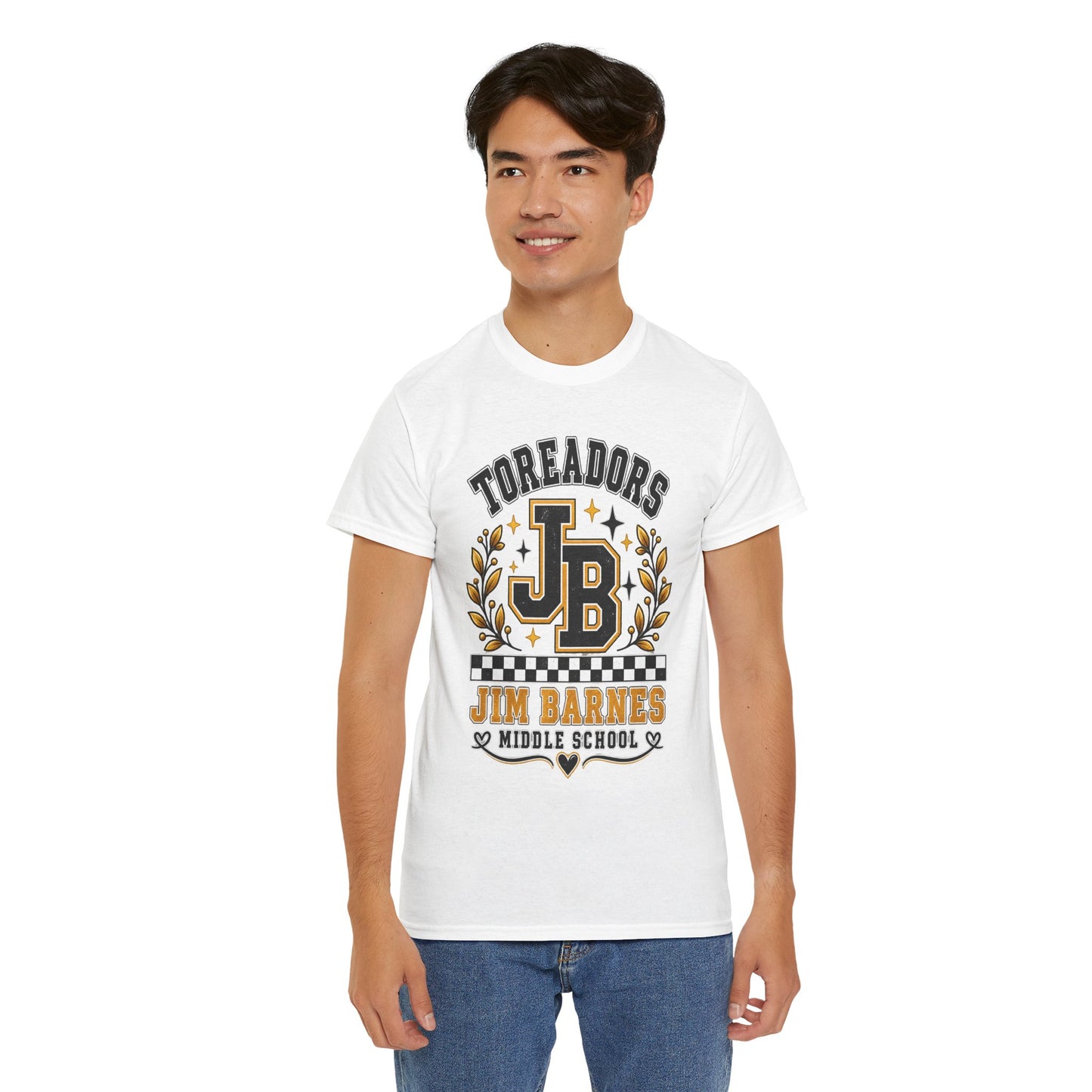 Toreadors JB Jim Barnes Middle School Tee — School Spirit Graphic T-Shirt