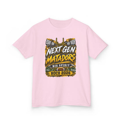 Kids Tee — "Next Gen Matadors" HOCO 2026 Big Spirit School Spirit Shirt