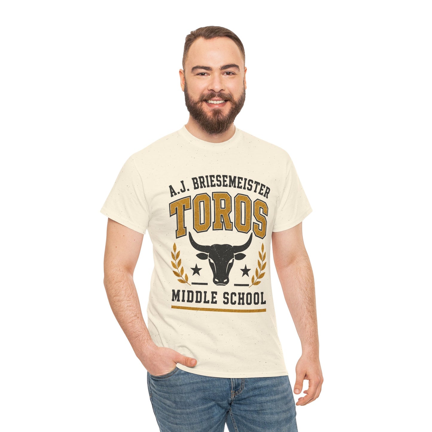 Toros Middle School Tee — A.J. Briesemeister School Spirit T-Shirt