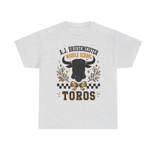 Toros Middle School Tee — A.J. Briesemeister School Spirit T-Shirt