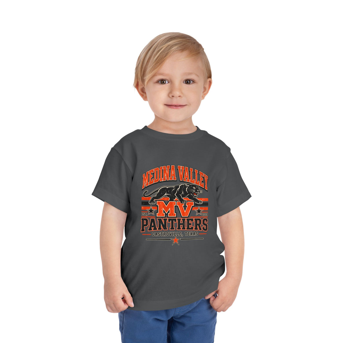 Toddler Tee — Medina Valley Panthers MV Football Team Shirt (Castroville, Texas)