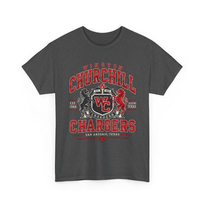 Churchill Chargers School Spirit T-Shirt — WC Logo & Mascot Tee