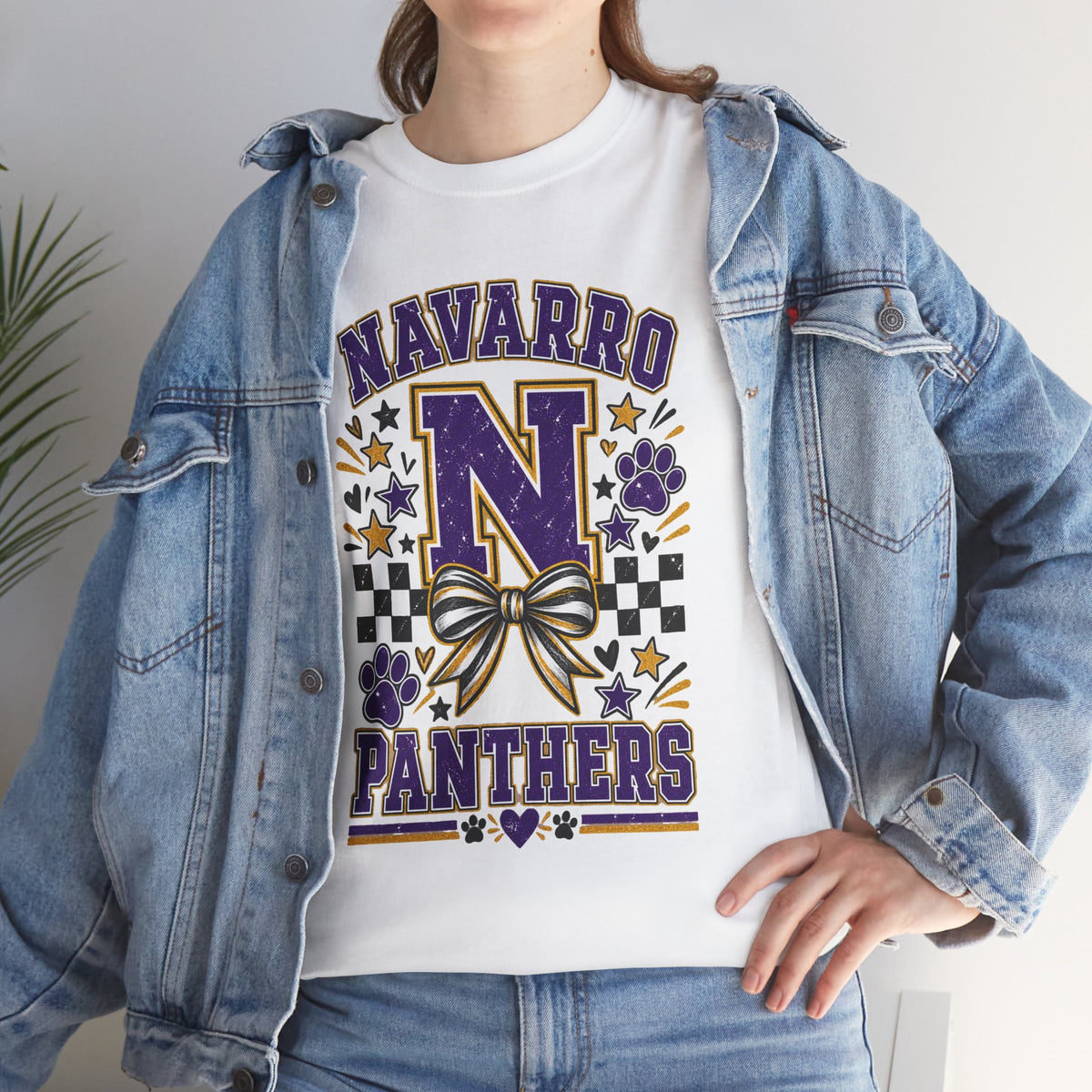 Navarro Panthers N Cheer T-Shirt — School Spirit Cheerleader Tee