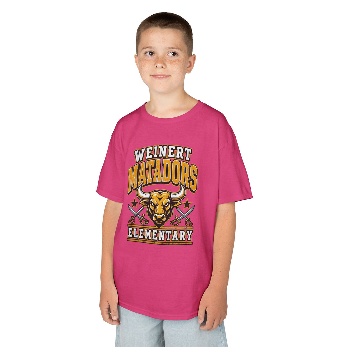 Weinert Matadors Elementary Kids T-Shirt — School Mascot Tee