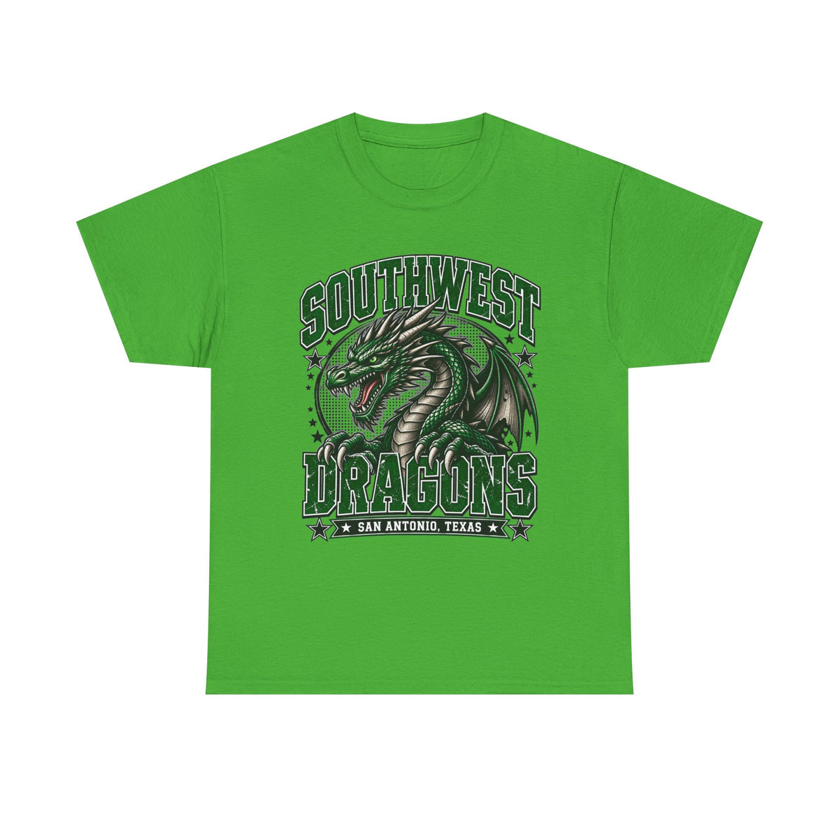 Southwest Dragons T-Shirt — San Antonio Texas Green Dragon Graphic Tee