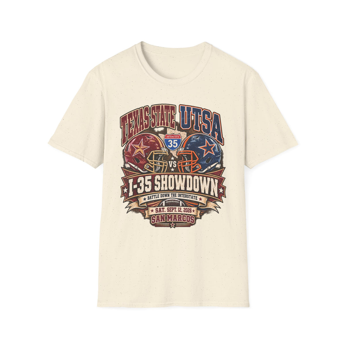 I-35 Showdown Texas State vs UTSA Football T-Shirt