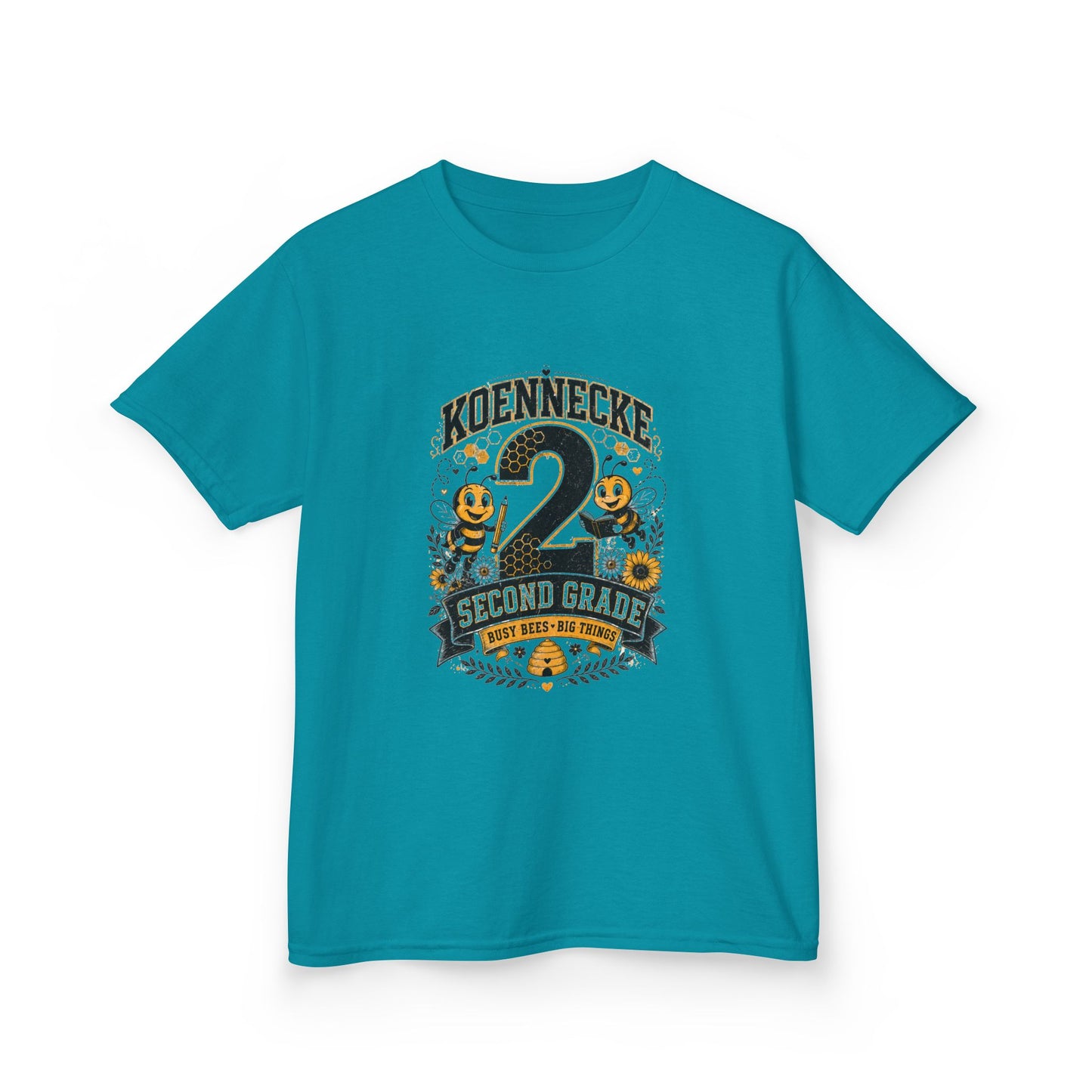Koennecke 2 Second Grade Kids T-Shirt — Personalized Back-to-School Tee