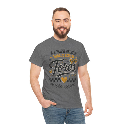Toros Middle School Tee — L.J. Briesemaster School Spirit Shirt