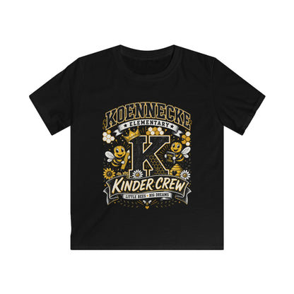 Kinder Crew Kids T‑Shirt — Kdennecke Elementary Kindergarten School Spirit Tee