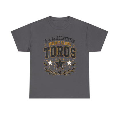 Toros Middle School Tee – A.J. Briesmeister School Spirit Shirt