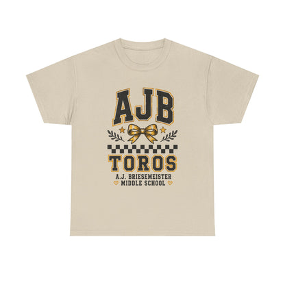 AJB Toros Middle School T-Shirt — AJ Bresemeister School Spirit Tee