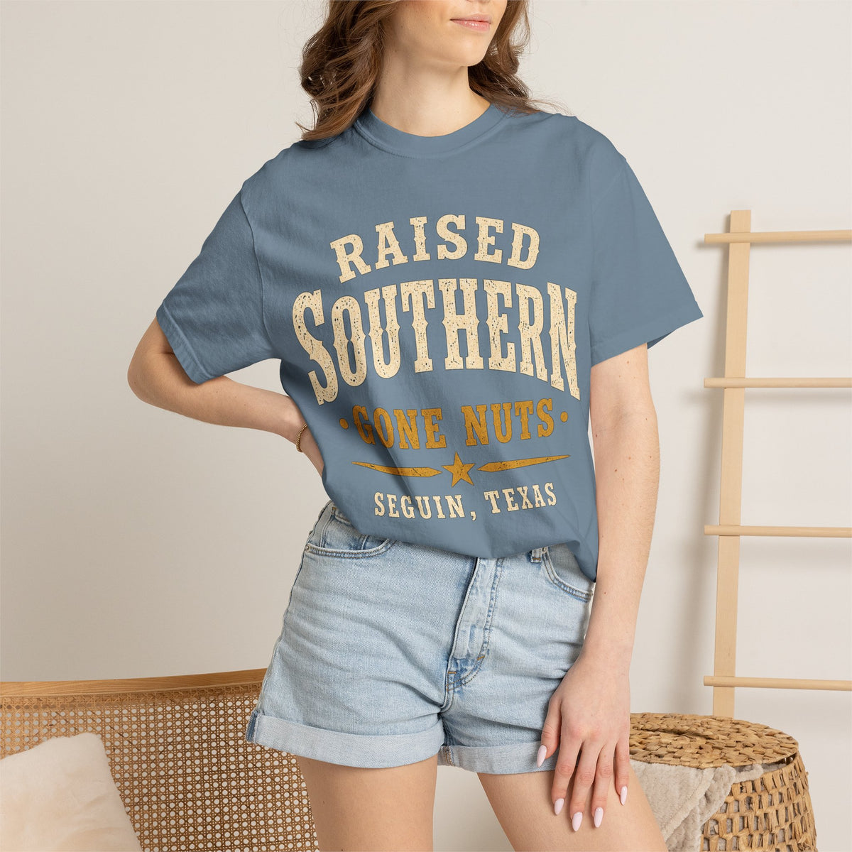 Raised Southern "Gone Nuts" T-Shirt — Seguin, Texas Retro Country Tee