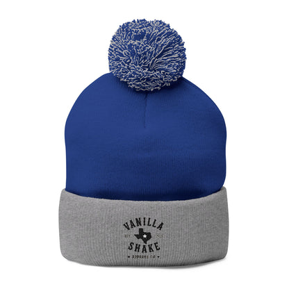 Pom-Pom Knit Cap (Embroidery)