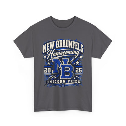 New Braunfels Homecoming 2026 T-Shirt — NB Unicorn Pride School Spirit Tee