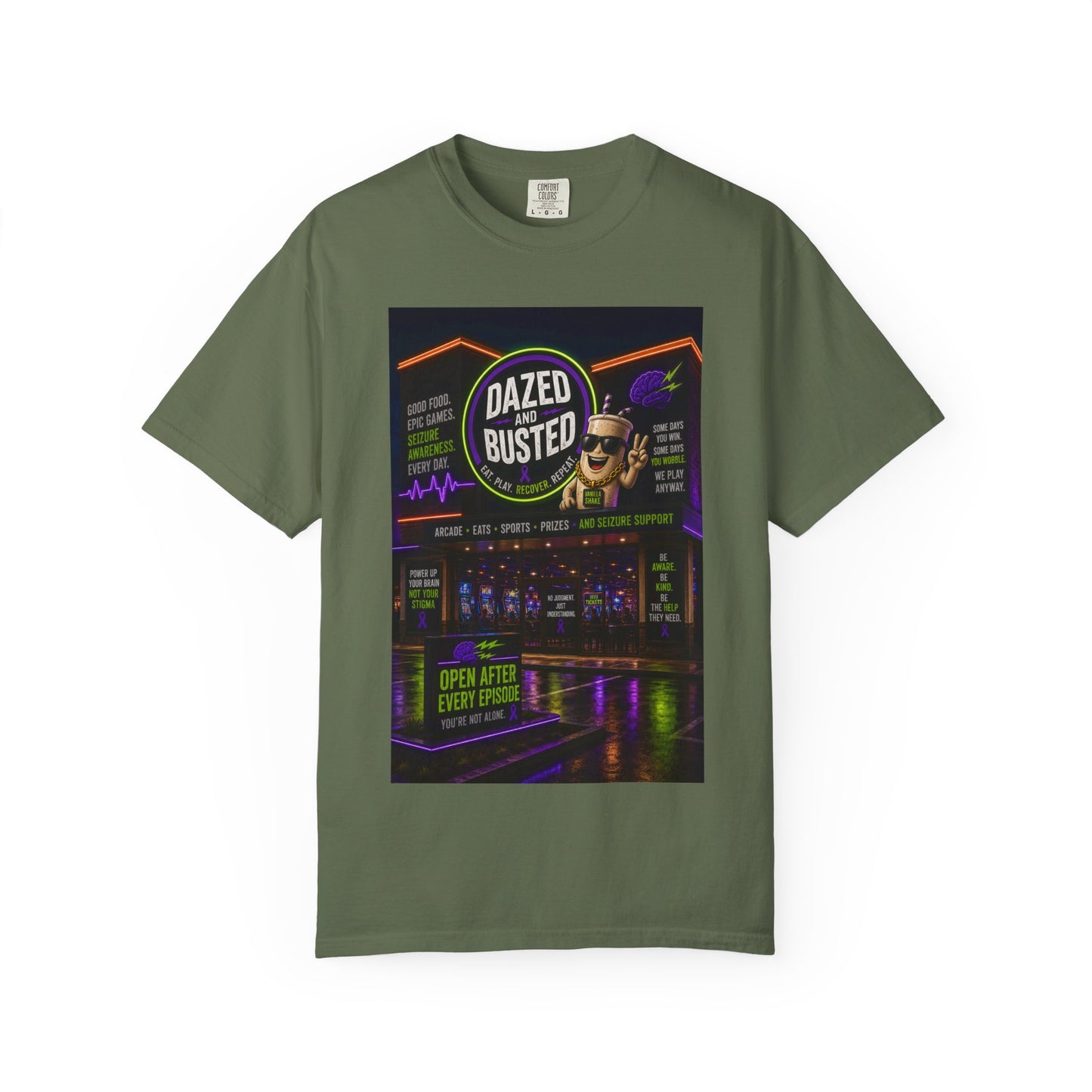 Dazed & Busted Neon Arcade T-Shirt