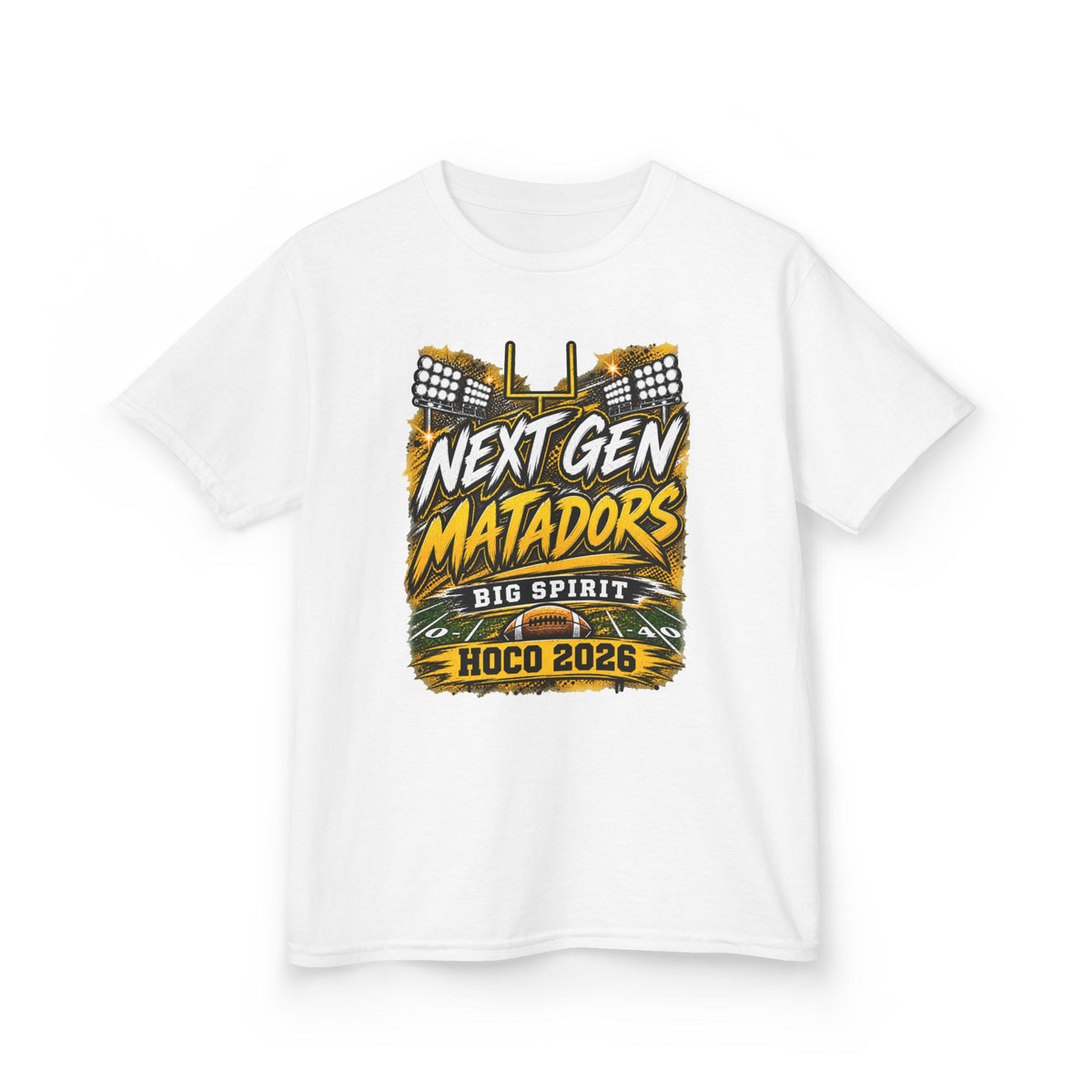 Kids Tee — "Next Gen Matadors" HOCO 2026 Big Spirit School Spirit Shirt