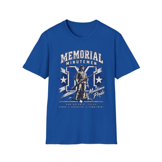 Memorial Minutemen Graphic T-Shirt — Vintage Patriot Military Tribute Tee
