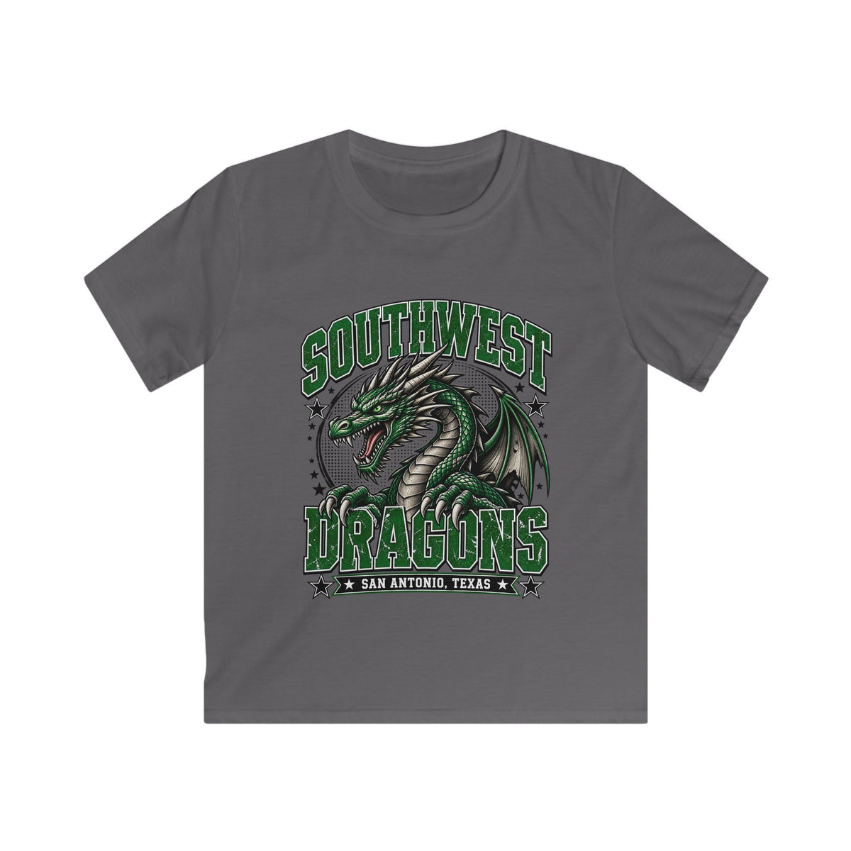 Southwest Dragons Kids Tee — San Antonio Green Dragon Youth T-Shirt