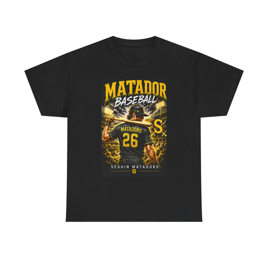 Baseball T-Shirt — Matador Baseball Seguin Matadors Vintage Team Tee ("Matador 26")