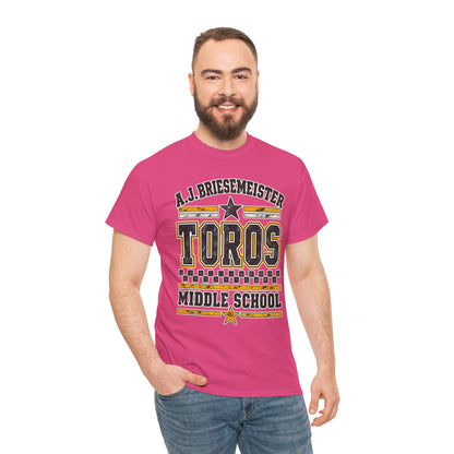 Toros Middle School Tee — A.J. Briesemeister School Spirit T-Shirt