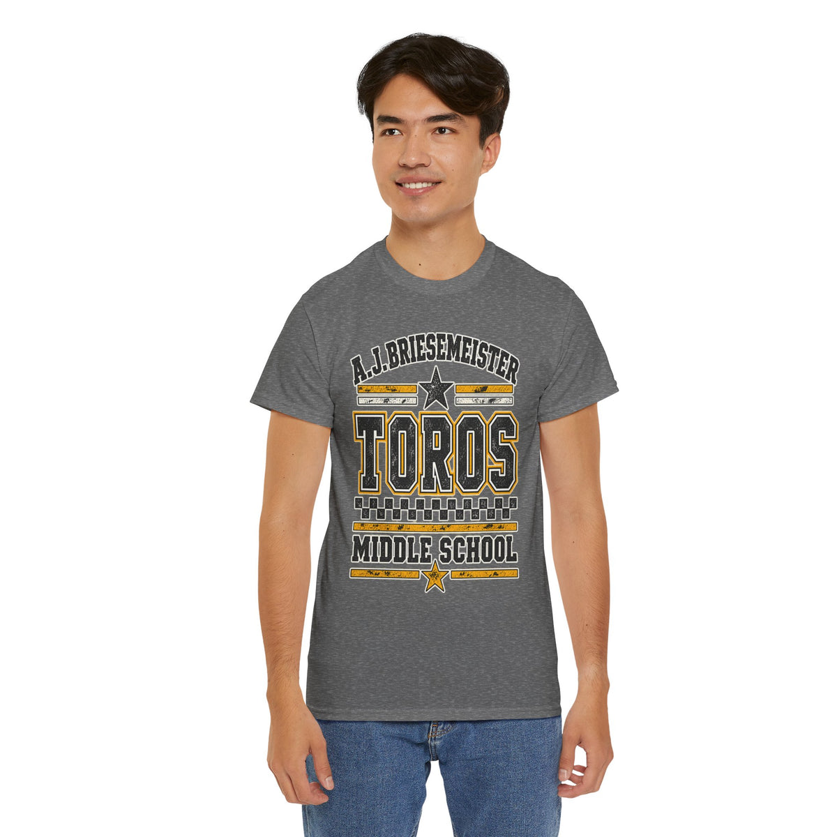 Toros Middle School Tee — A.J. Briesemeister School Spirit T-Shirt