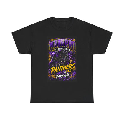 Navarro High Panthers T‑Shirt — Purple & Gold "Panthers Forever" School Spirit Tee