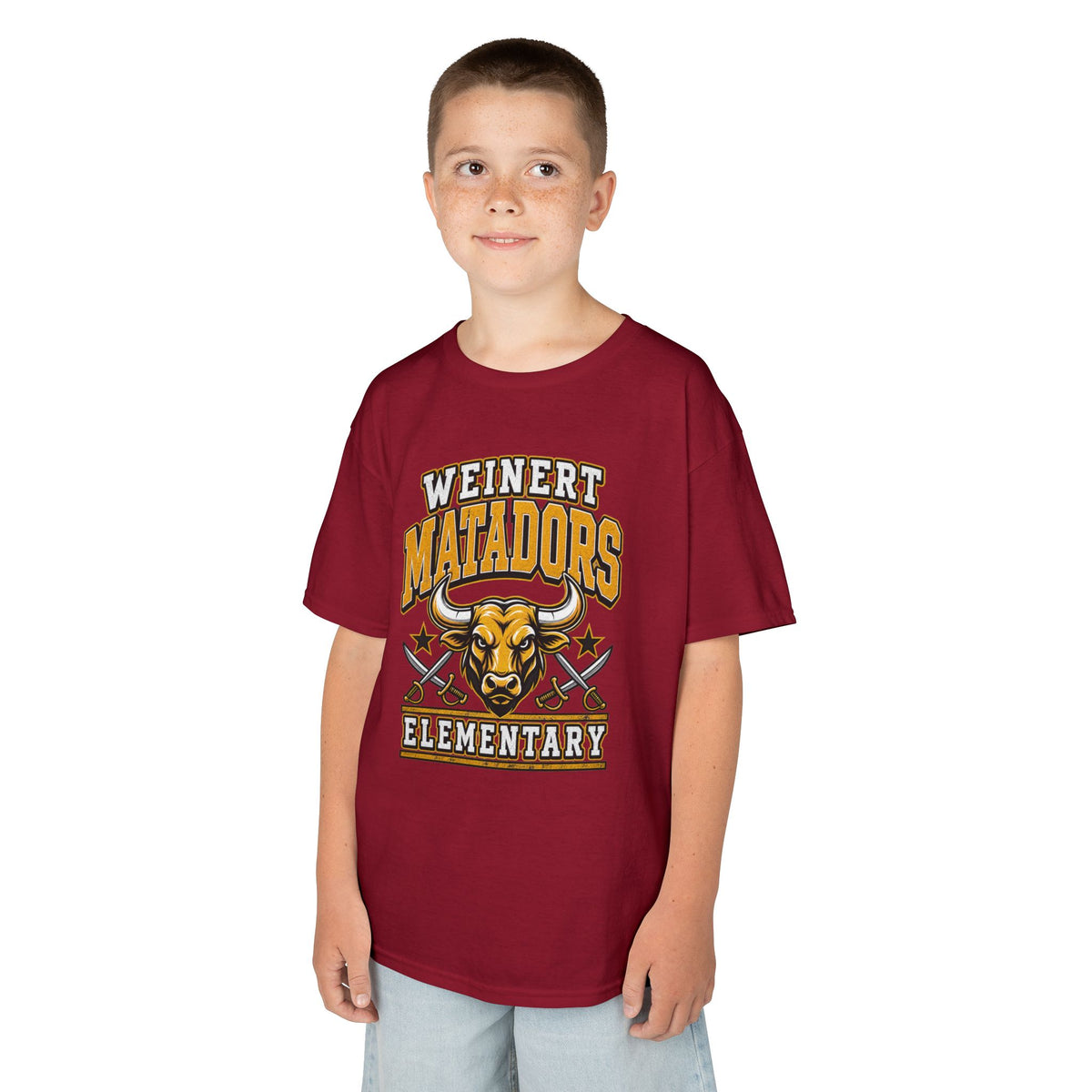 Weinert Matadors Elementary Kids T-Shirt — School Mascot Tee