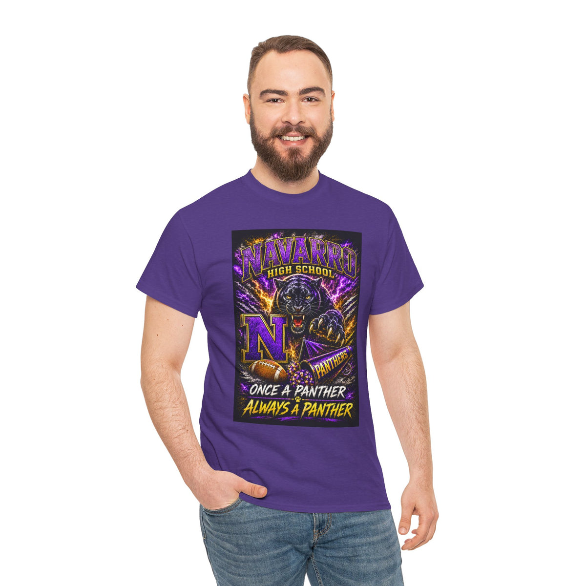 Navarro High Panthers Tee — "Once a Panther, Always a Panther" School Spirit T‑Shirt