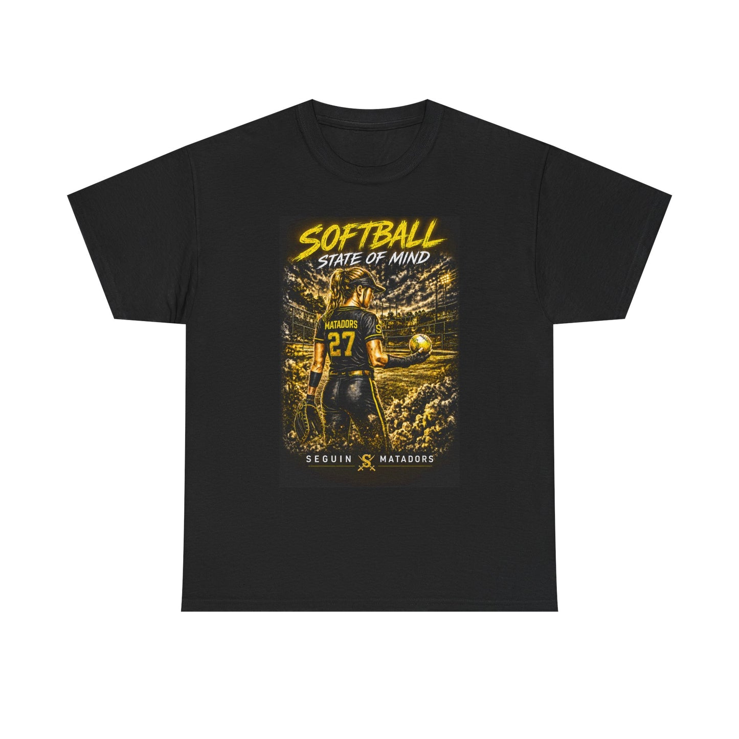 Softball State of Mind T-Shirt — Seguin Matadors Player Graphic Tee