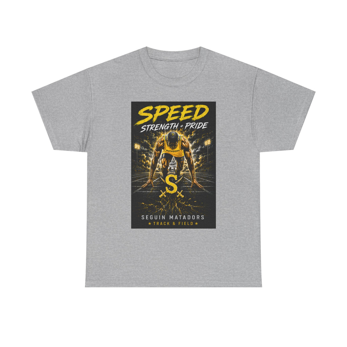 Speed Strength Pride Tee — Seguin Matadors Football Graphic T-Shirt