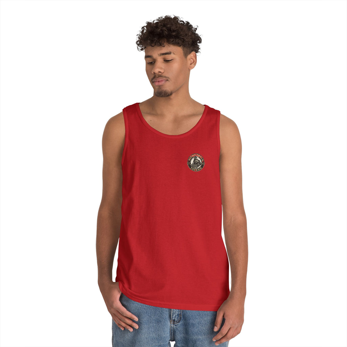 Night Train Tavern OG Staff Heavy Cotton Tank Top