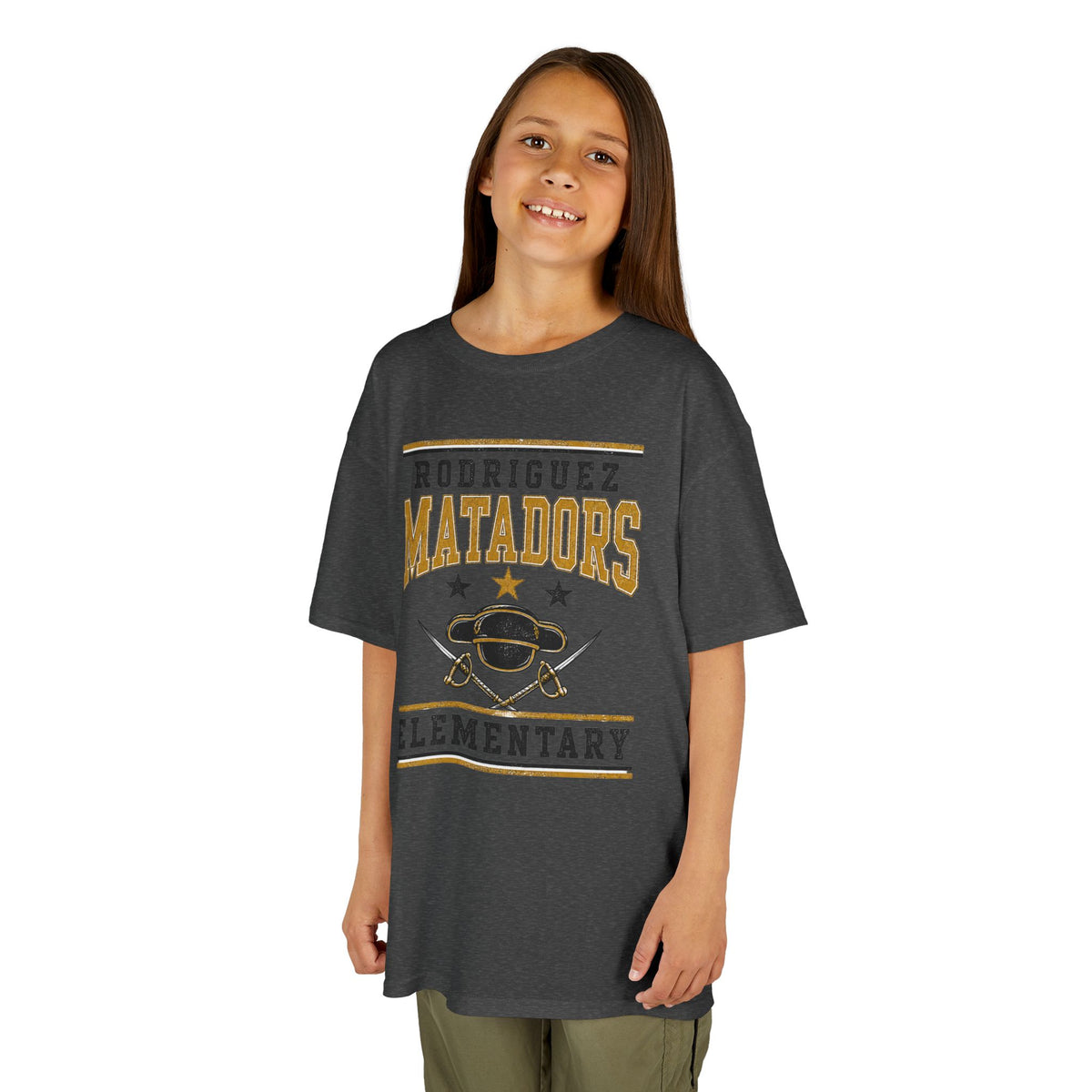 Rodriguez Matadors Elementary Kids T-Shirt — School Spirit Tee