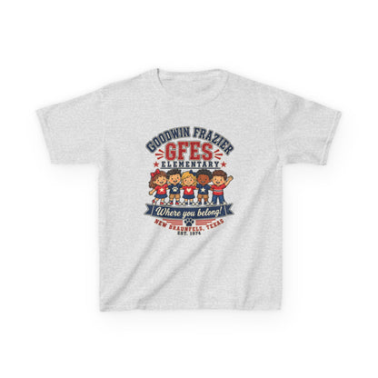 Kids T‑Shirt — "Goodwin Frazier G FES Elementary: Where You Belong" School Pride Tee