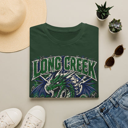 Long Creek Dragons T-Shirt — Vintage Green Dragon School Spirit Tee