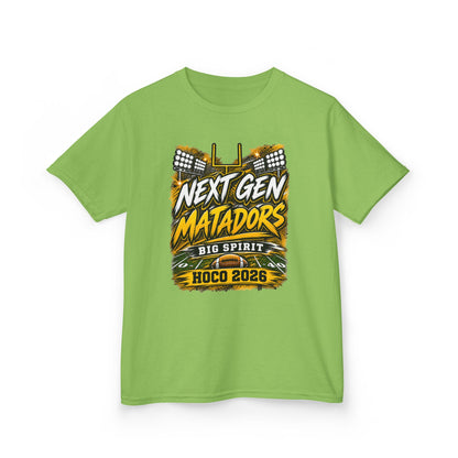 Kids Tee — "Next Gen Matadors" HOCO 2026 Big Spirit School Spirit Shirt