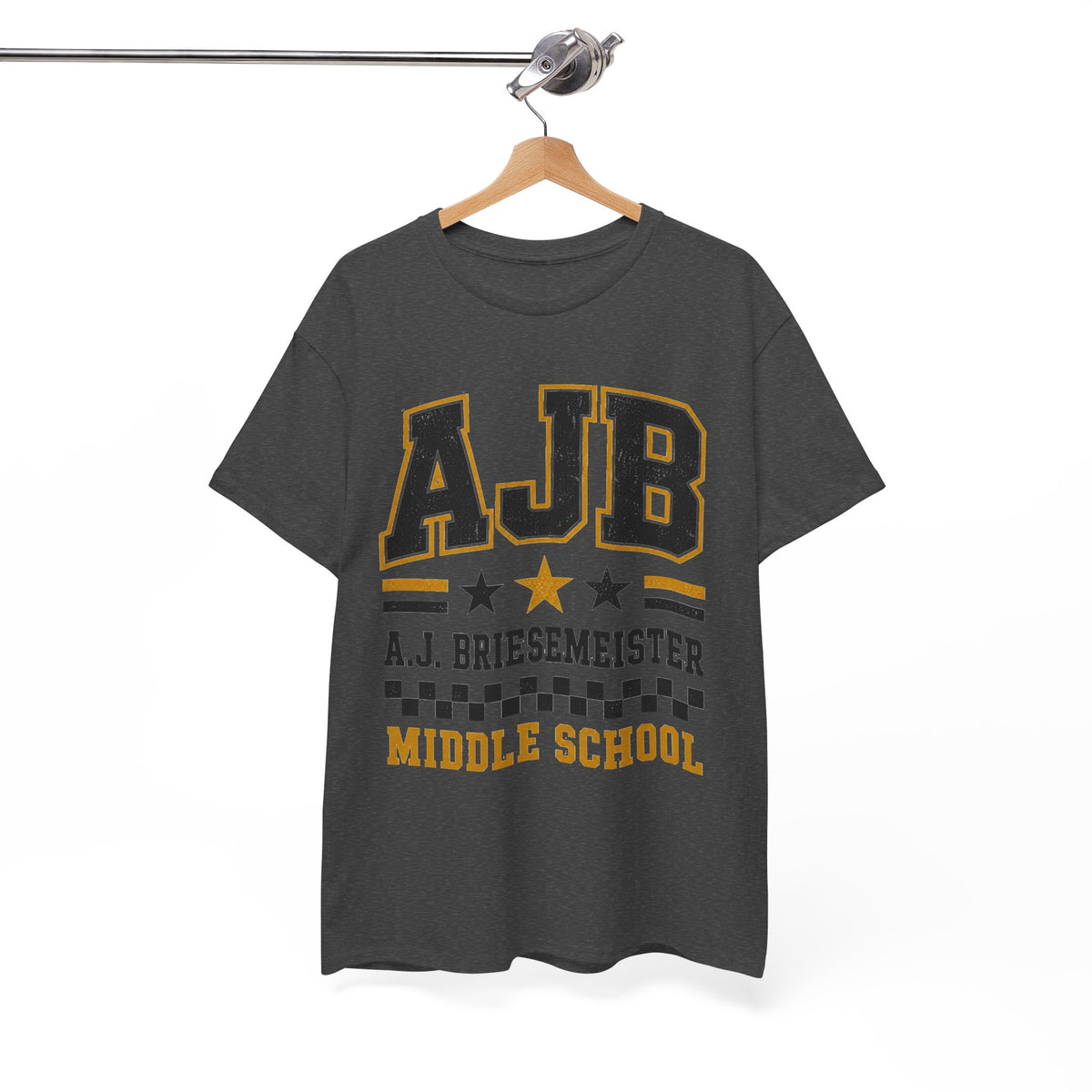 Middle School Custom Name Tee — AJB Briesemeister School Spirit Shirt