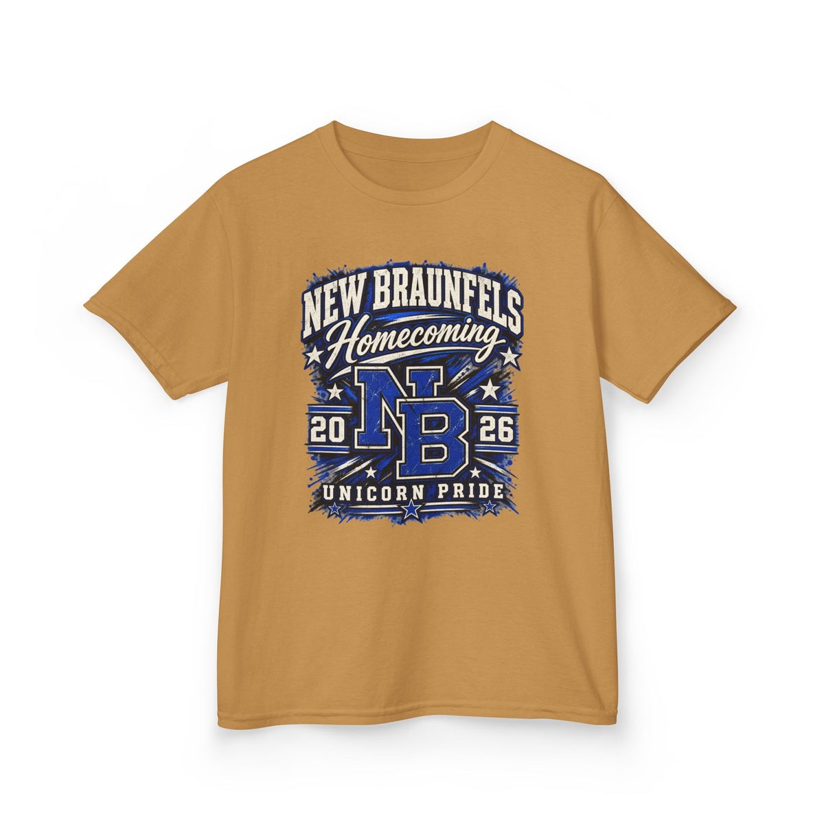 New Braunfels Homecoming 2026 Kids T‑Shirt — NB Unicorn Pride School Spirit Tee