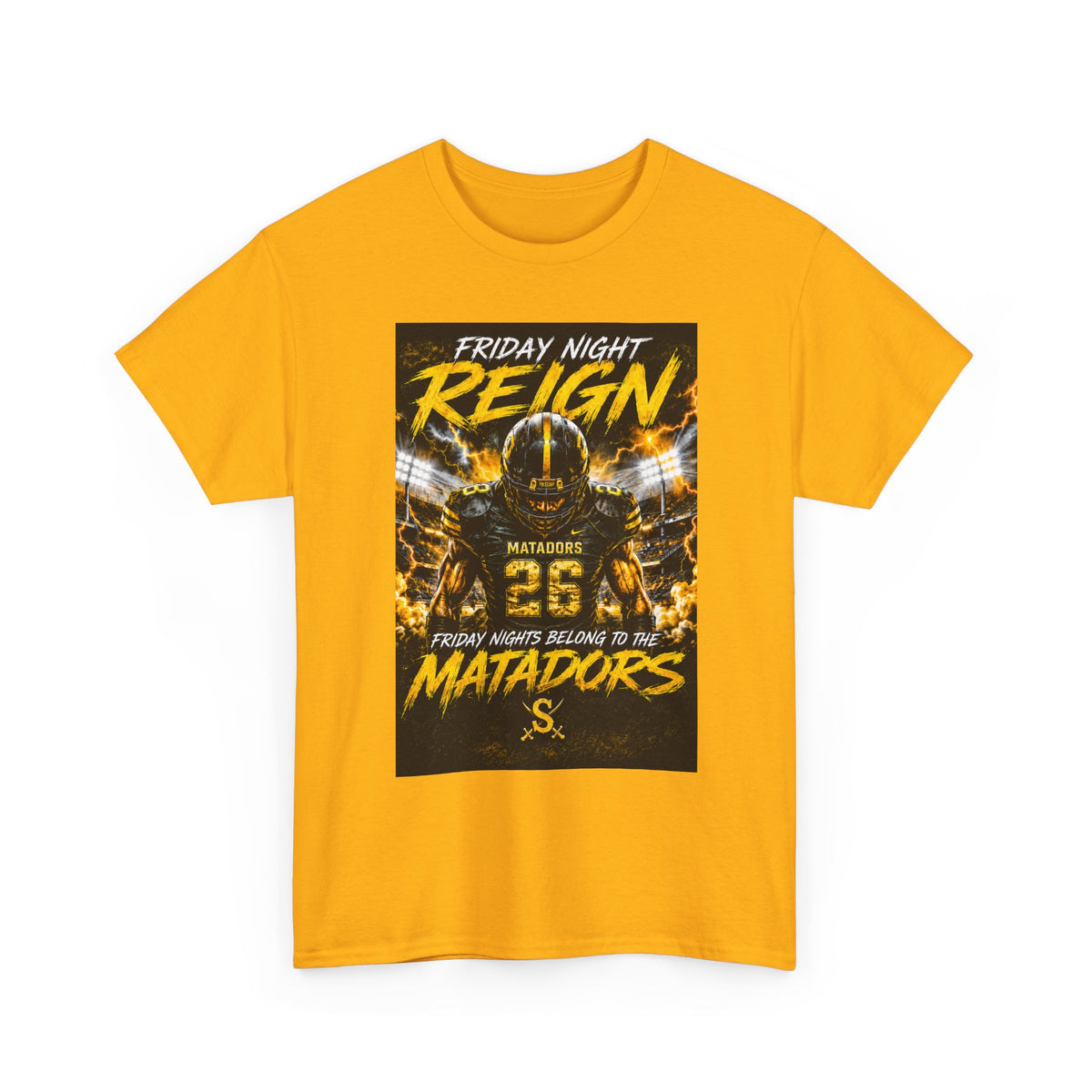 Friday Night Reign Matadors Football T‑Shirt — Team Spirit Game Day Tee