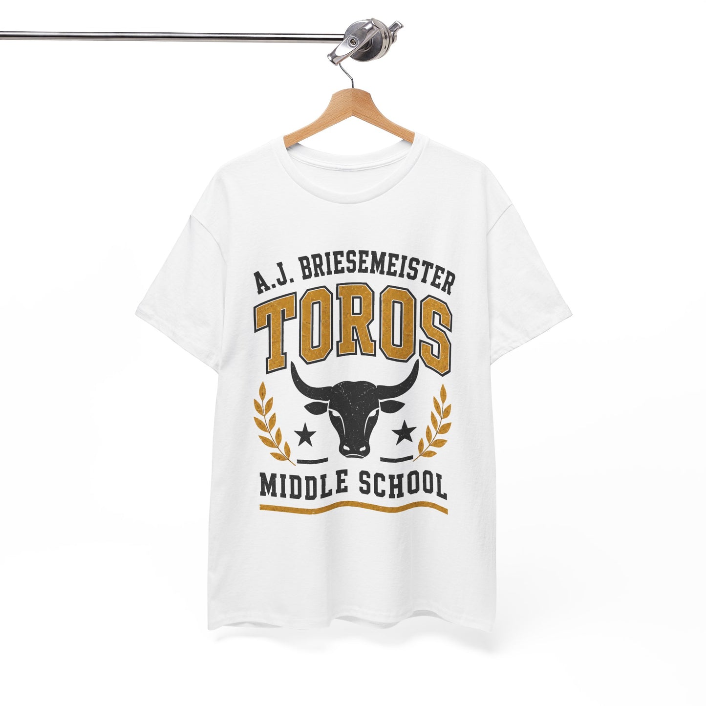Toros Middle School Tee — A.J. Briesemeister School Spirit T-Shirt