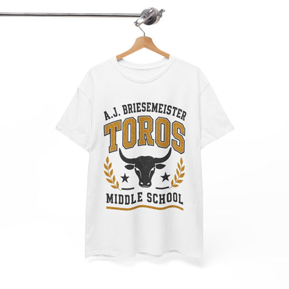 Toros Middle School Tee — A.J. Briesemeister School Spirit T-Shirt