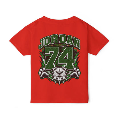 Bulldog Country Toddler T-Shirt — Marion Bulldogs Personalized Number (e.g., Jordan 74)