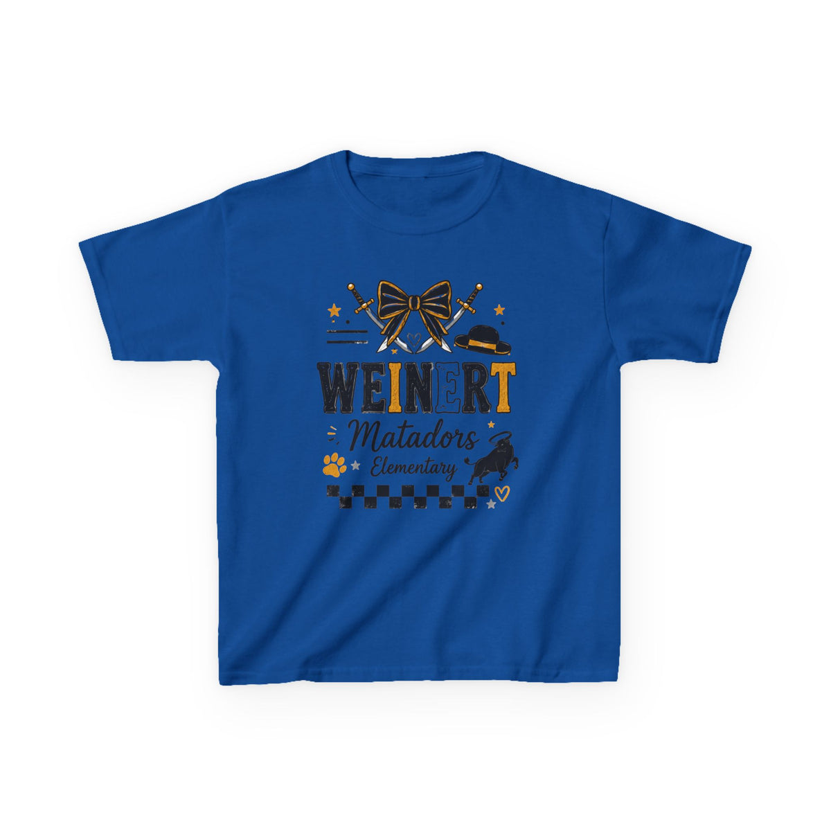 Matadors Elementary Kids T‑Shirt – 'Weinert' School Spirit Tee