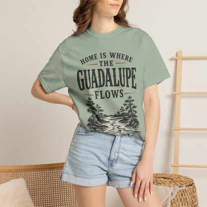 Guadalupe River T-Shirt — "Home Is Where The Guadalupe Flows" Vintage Outdoors Tee