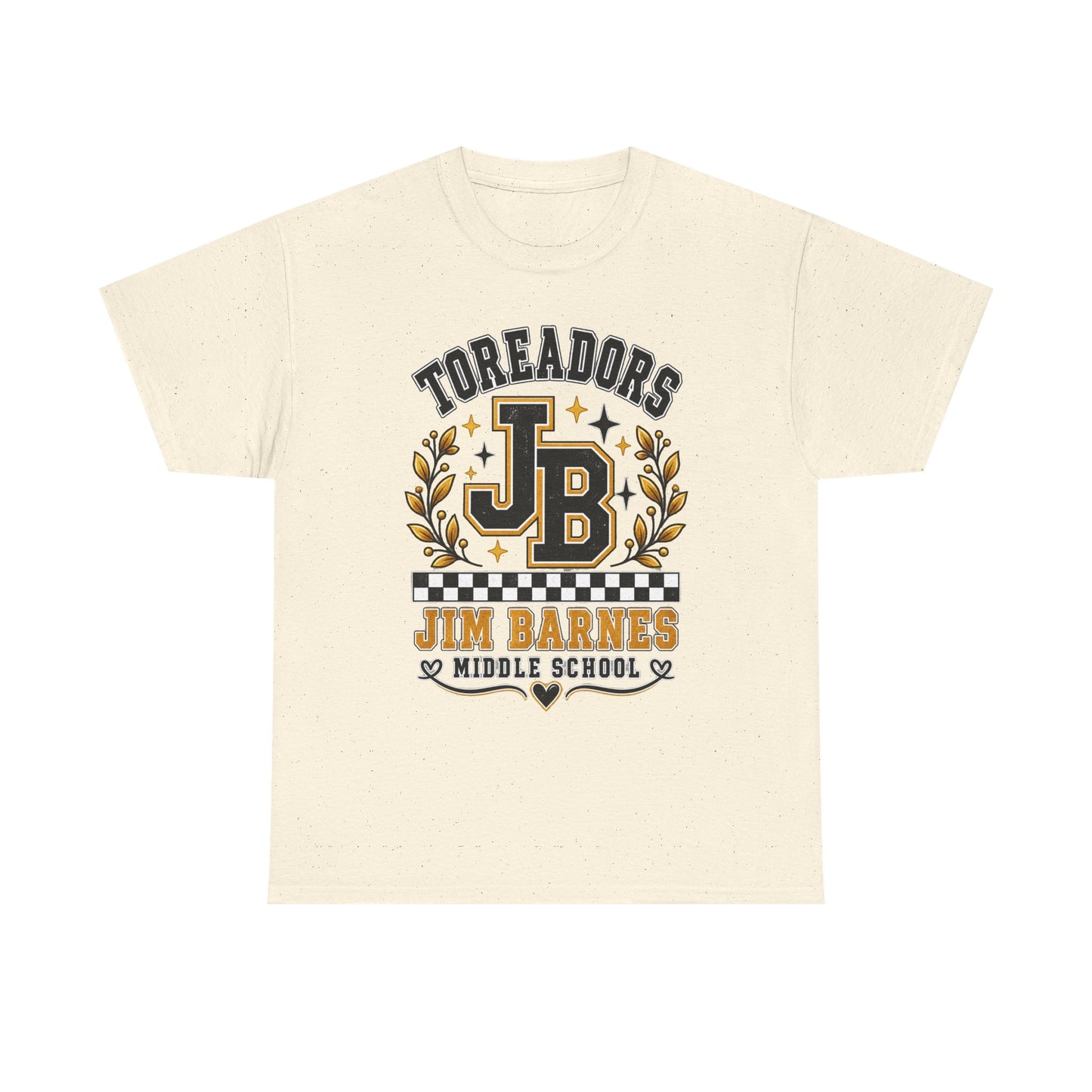 Toreadors JB Jim Barnes Middle School Tee — School Spirit Graphic T-Shirt